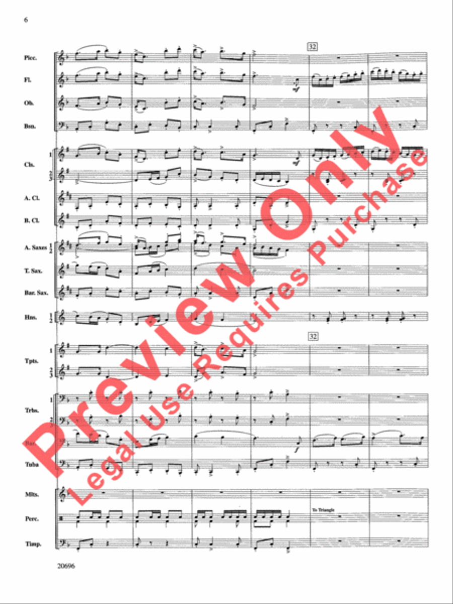 Welsh Ayres & Dances Concert Band scores gallery preview page 7