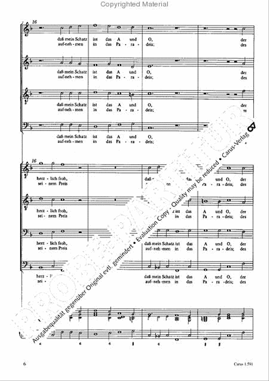 Wie bin ich doch so herzlich TTBB scores gallery preview page 7