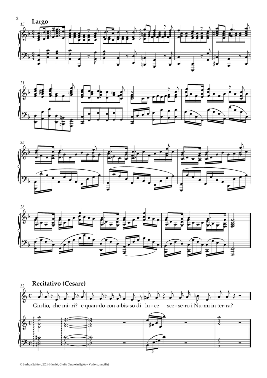 V'adoro, pupille Piano, Vocal scores gallery preview page 4