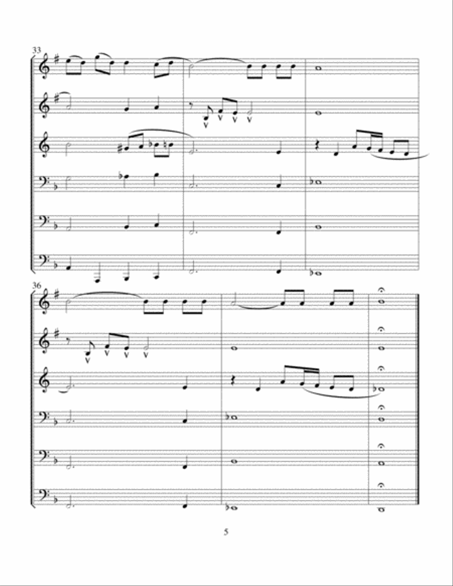 Pastorale II Brass Ensemble scores gallery preview page 5
