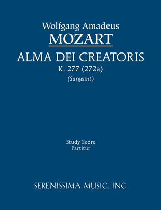 Book cover for Alma Dei creatoris, K.277/272a