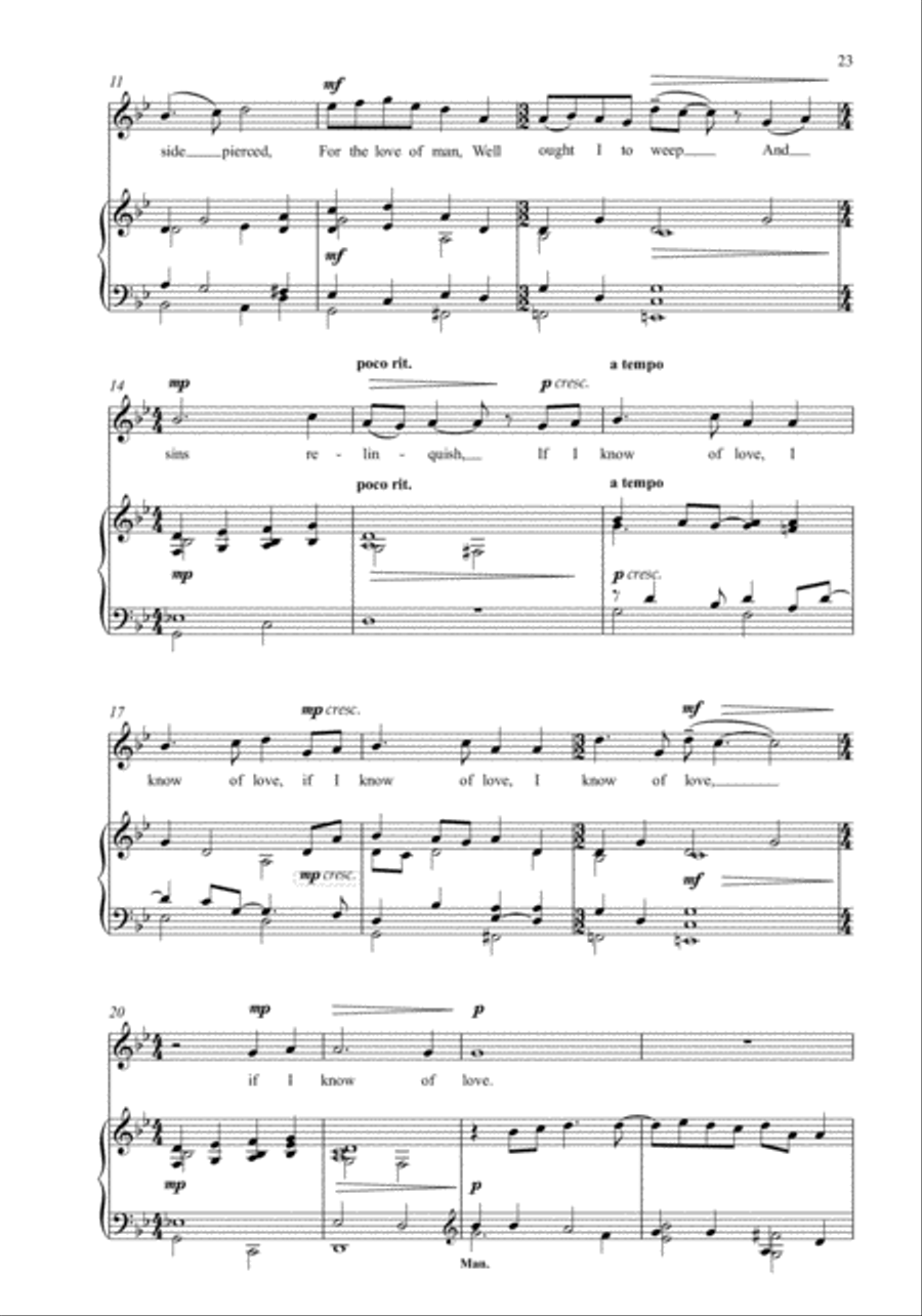 Four Passion Meditations 4-Part scores gallery preview page 24