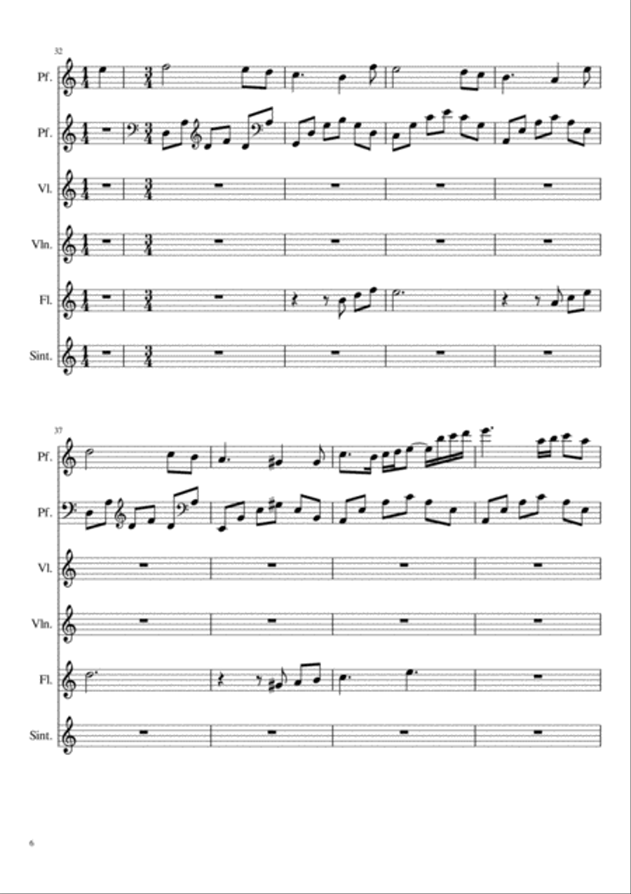 Metamorfosi (Un angelo nei guai) Small Ensemble scores gallery preview page 6