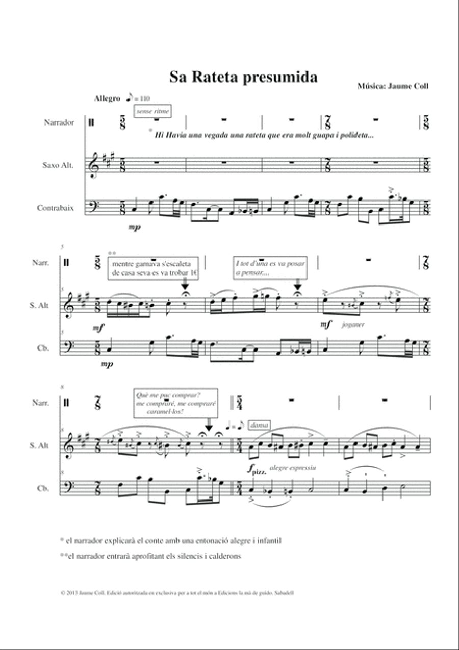 Sa rateta, Patufet, La llebre SA scores gallery preview page 5