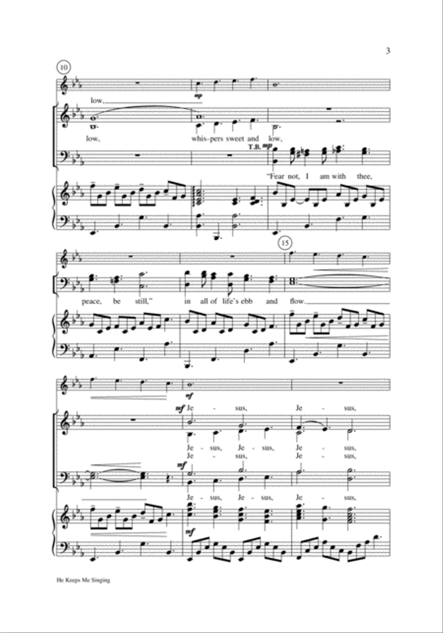 He Keeps Me Singing He Keeps Me Singing 4-Part scores gallery preview page 3