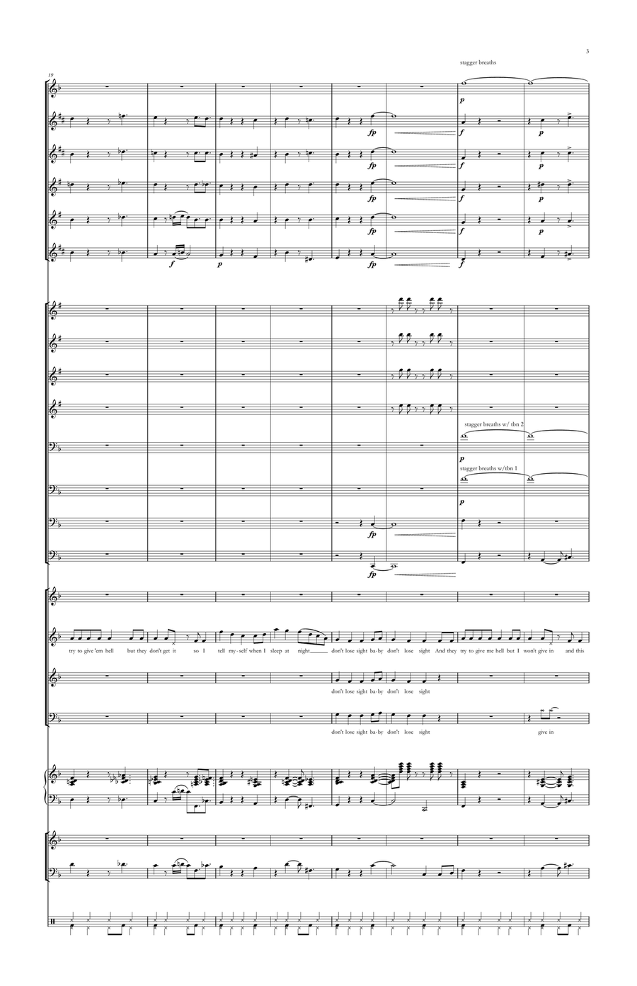 Don't Lose Sight Jazz Ensemble scores gallery preview page 3