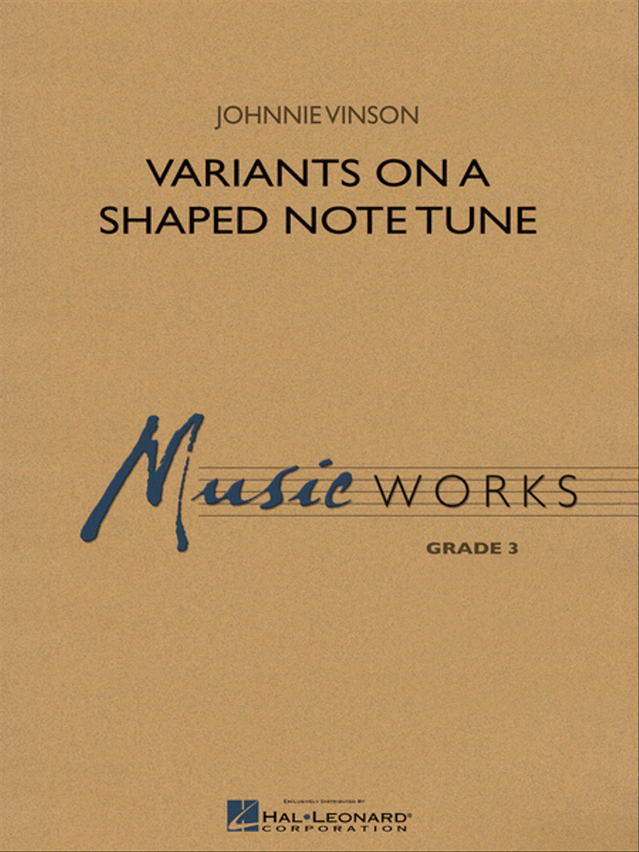 Variants on a Shaped Note Tune Concert Band scores gallery preview page 1