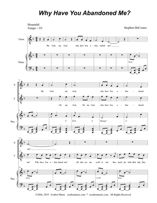 Why Have You Abandoned Me? (for 2-part choir - (Soprano and Tenor)