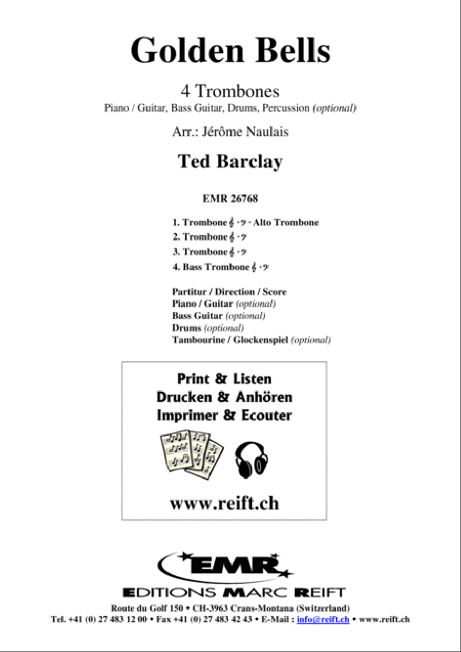 Golden Bells Trombone Quartet scores gallery preview page 2