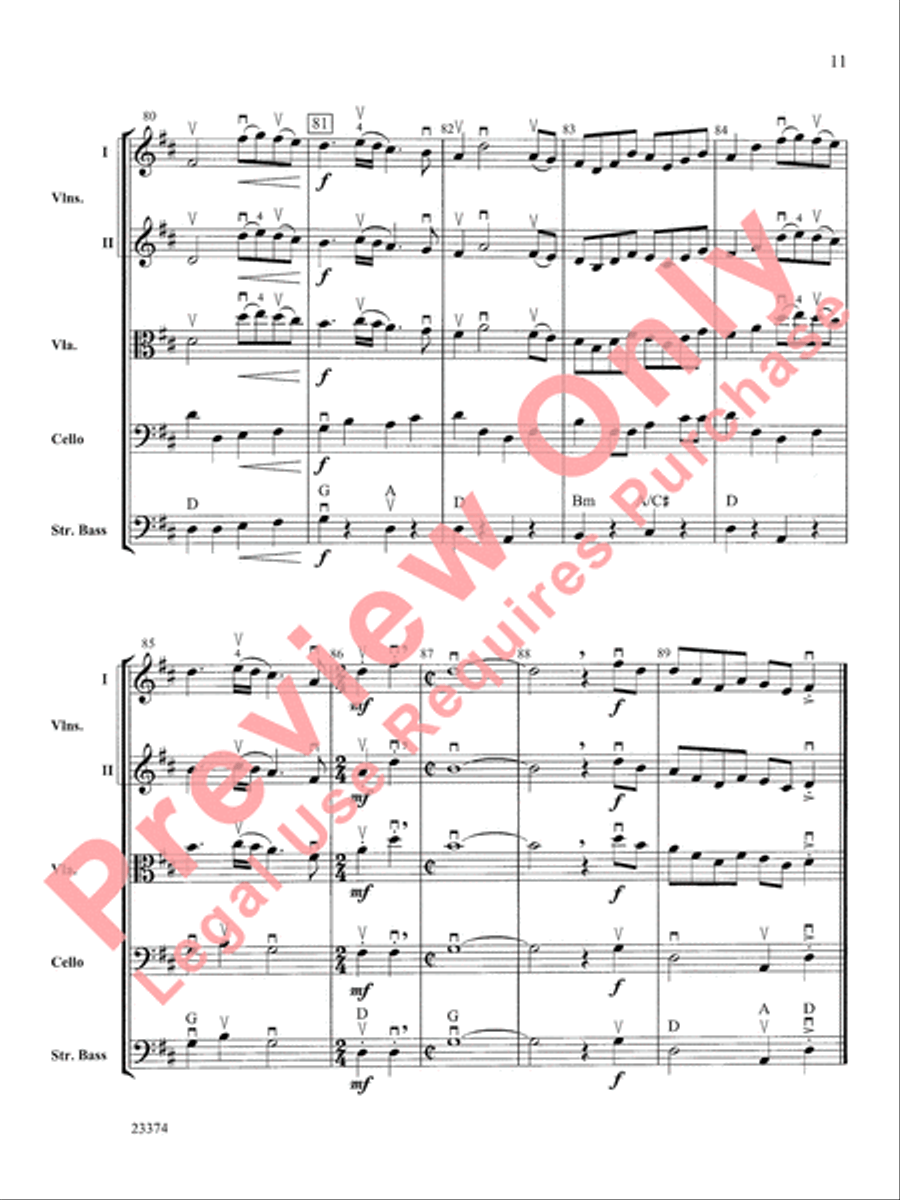 Red Lodge Reel String Orchestra scores gallery preview page 12