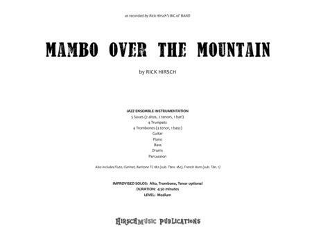 Mambo Over the Mountain image number null