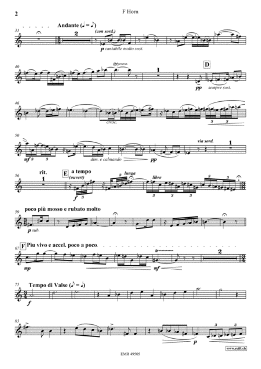 Fantaisie Horn scores gallery preview page 3