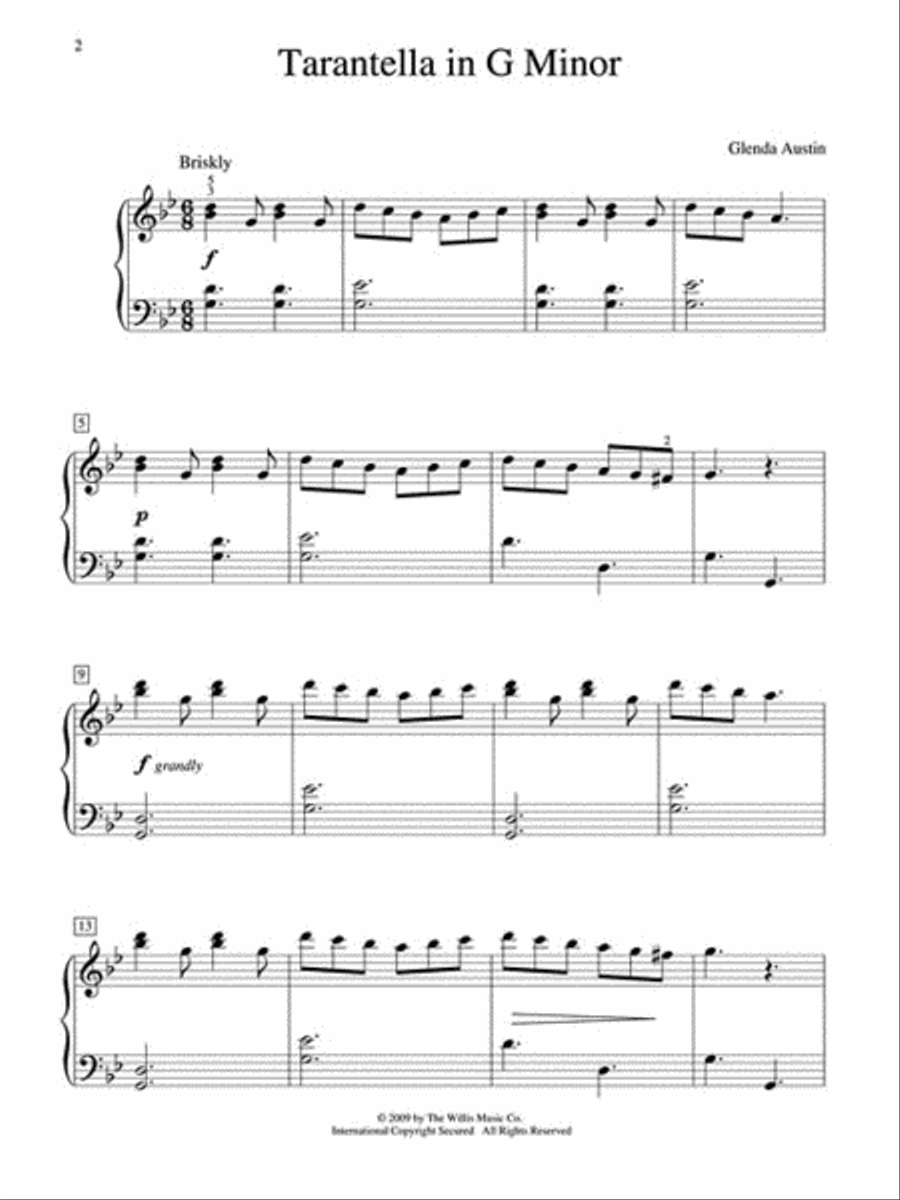 Tarantella in G Minor Piano scores gallery preview page 2