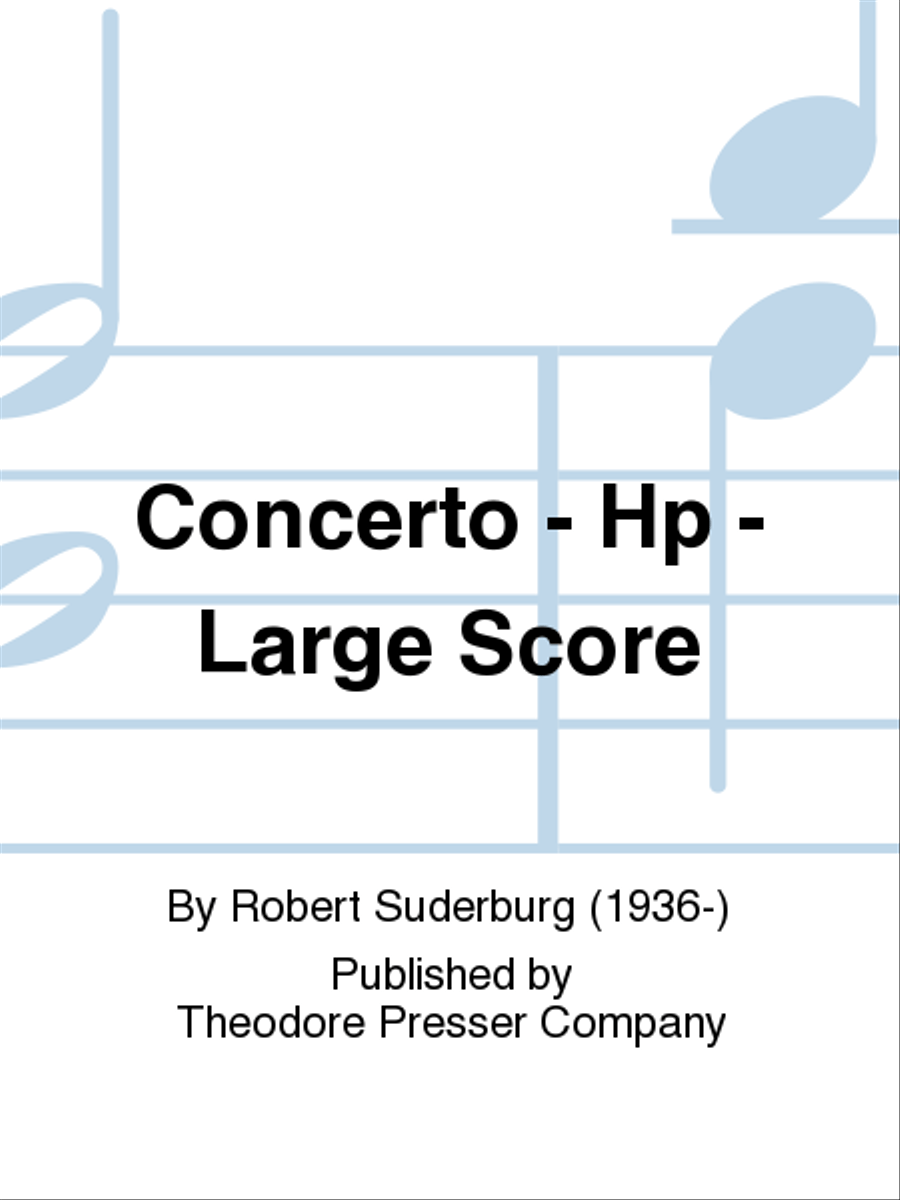 Concerto - Hp - Large Score Orchestra scores gallery preview page 1