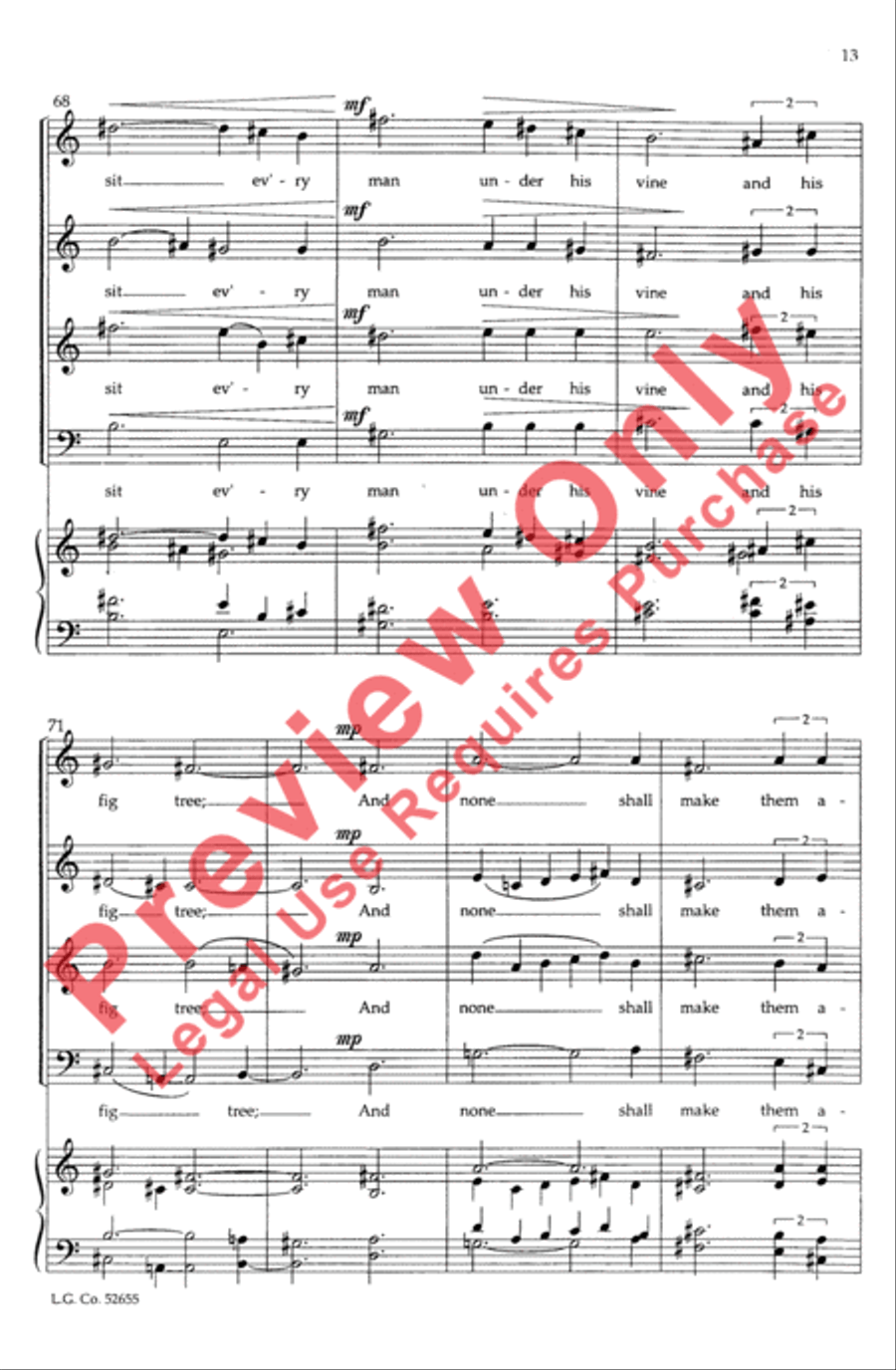 A Prophecy of Peace A Prophecy of Peace 4-Part scores gallery preview page 13