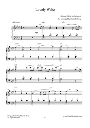 Lovely Waltz in Eb (Op.9 D.365) - Romantic Piano Music