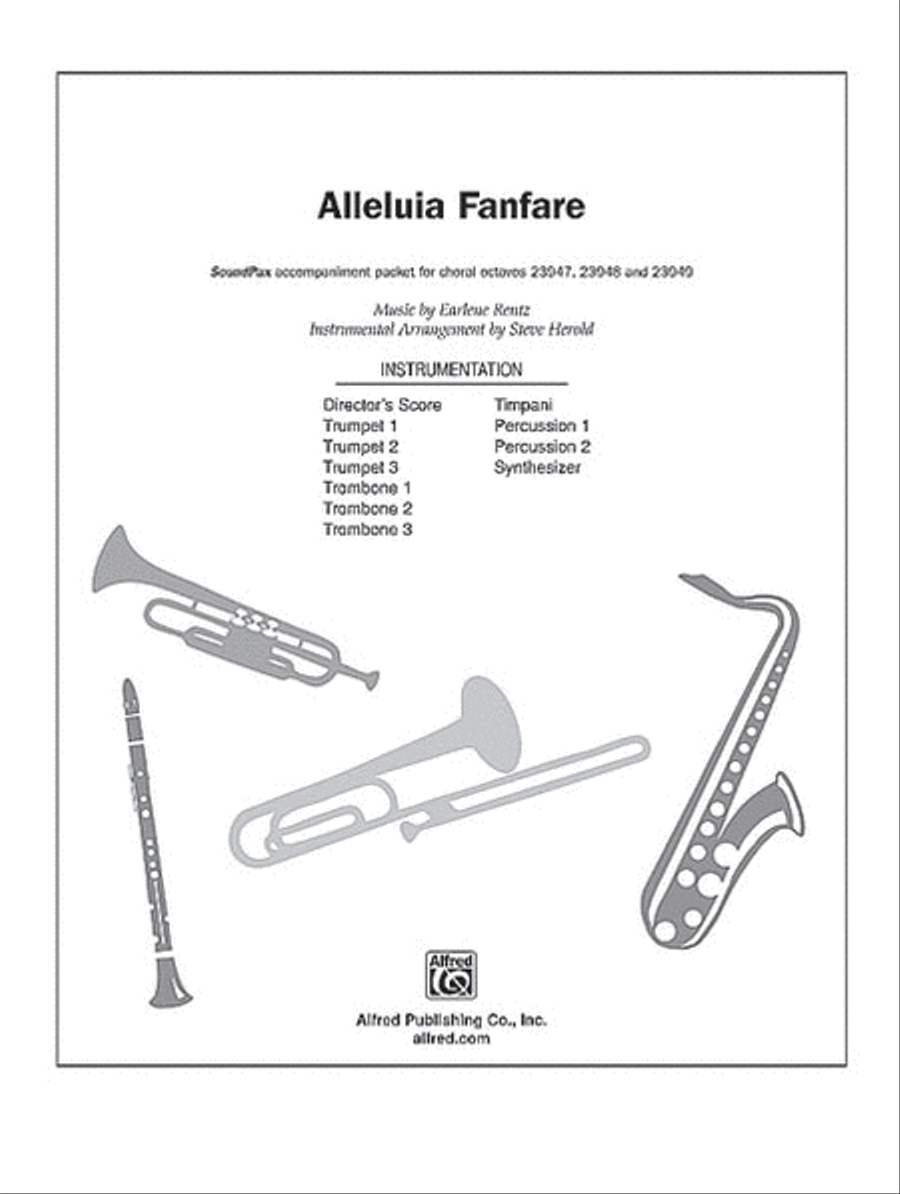 Alleluia Fanfare Alleluia Fanfare Choir scores gallery preview page 1