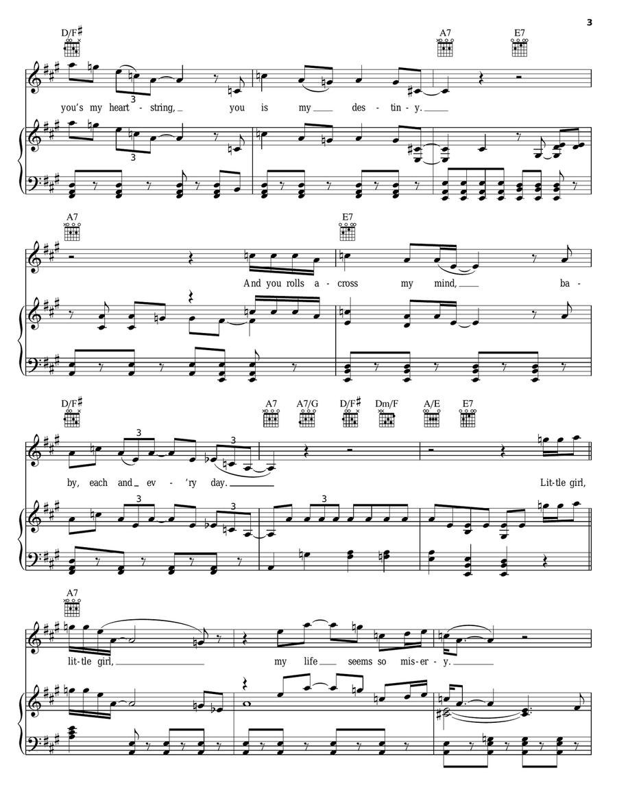 Honeymoon Blues Piano, Vocal, Guitar scores gallery preview page 3