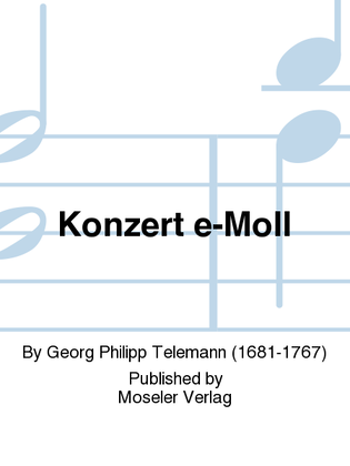 Konzert e-Moll