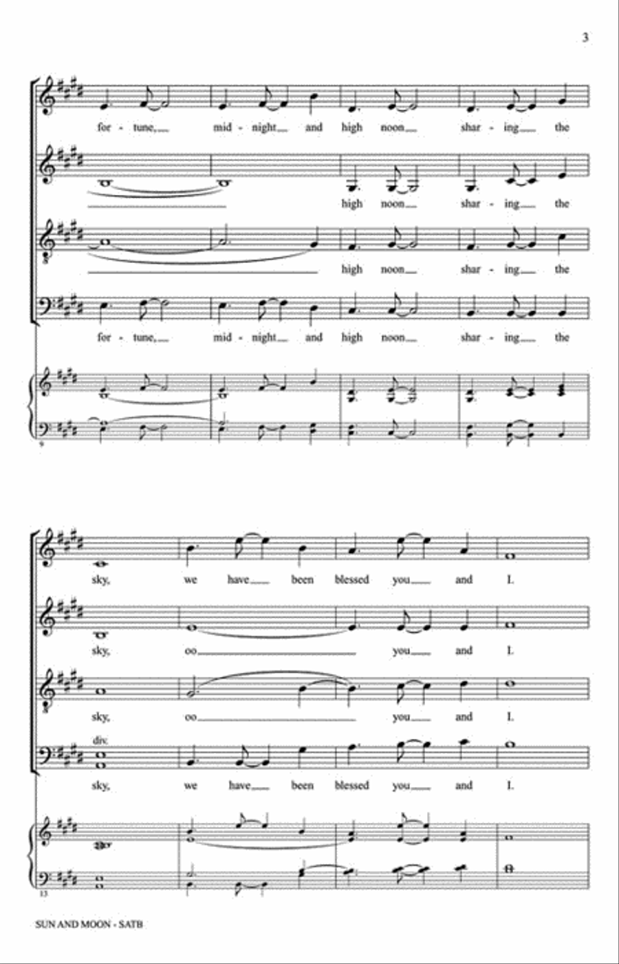 Sun and Moon 4-Part scores gallery preview page 3