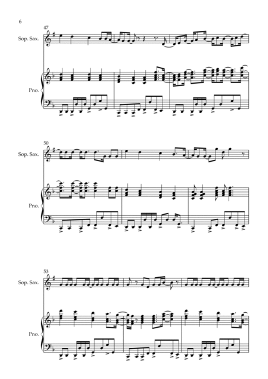 Dynamite Dynamite Soprano Saxophone scores gallery preview page 6