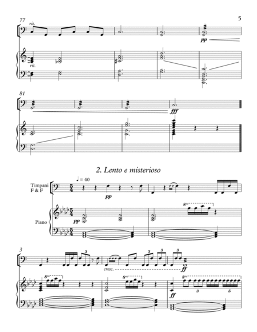 Concertino For Timpani & Piano Piano Accompaniment scores gallery preview page 4