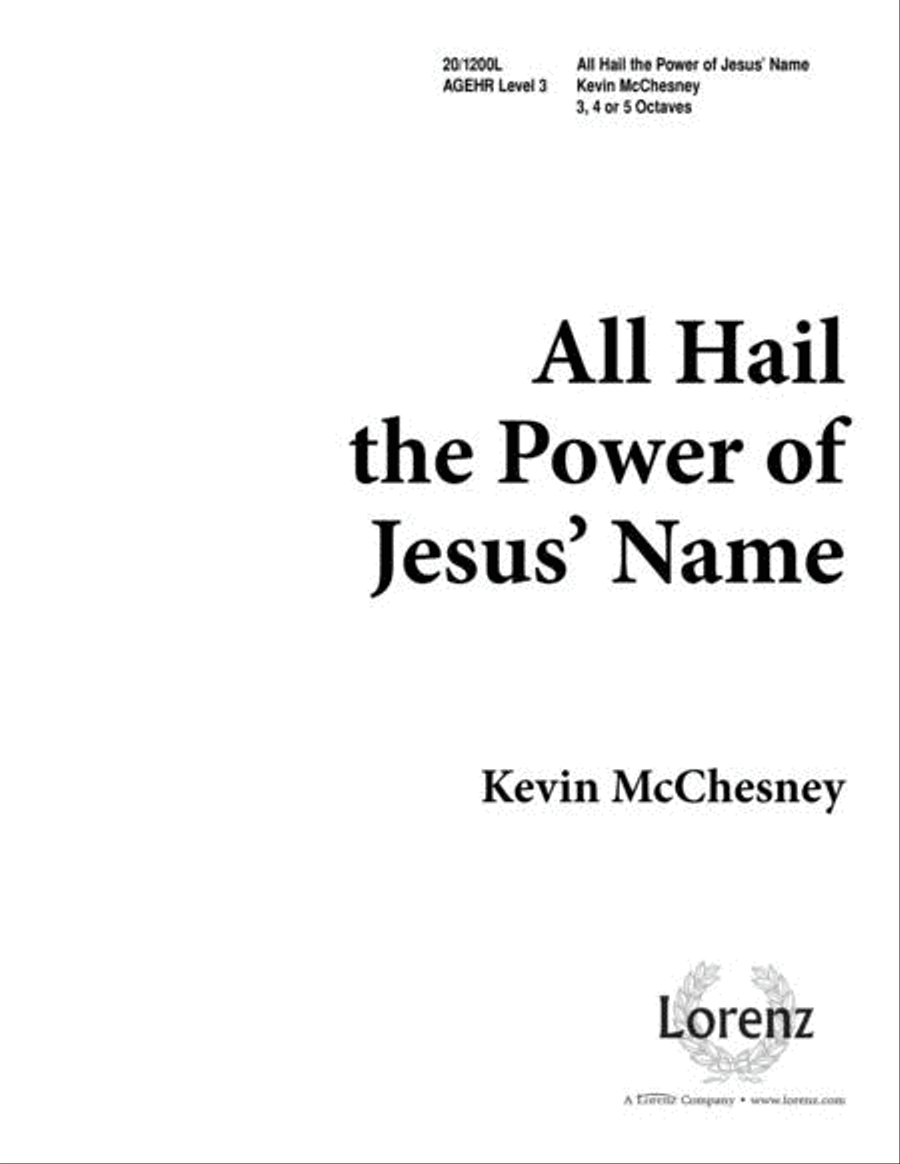 Book cover for All Hail the Power of Jesus' Name