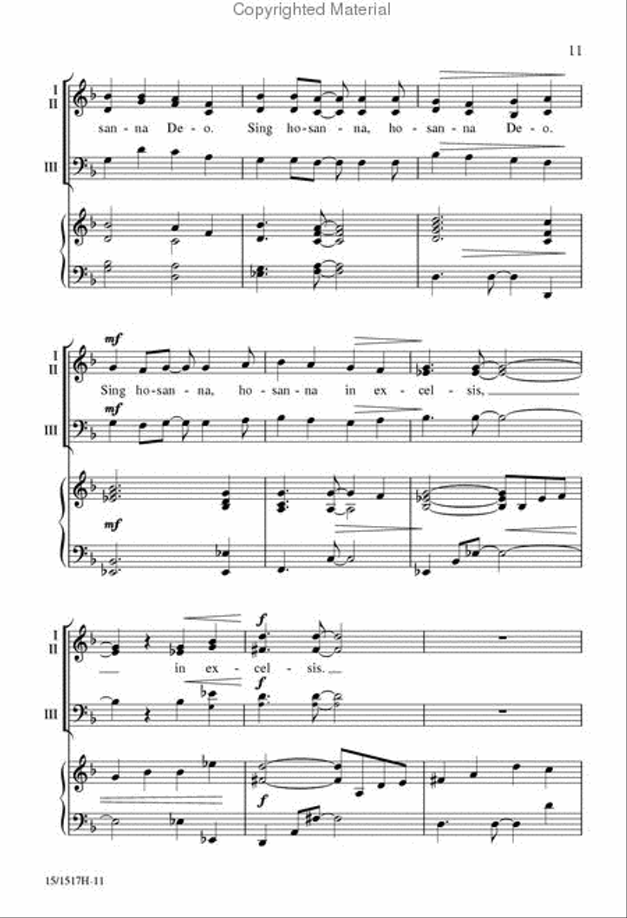 Festival Hosanna 4-Part scores gallery preview page 11