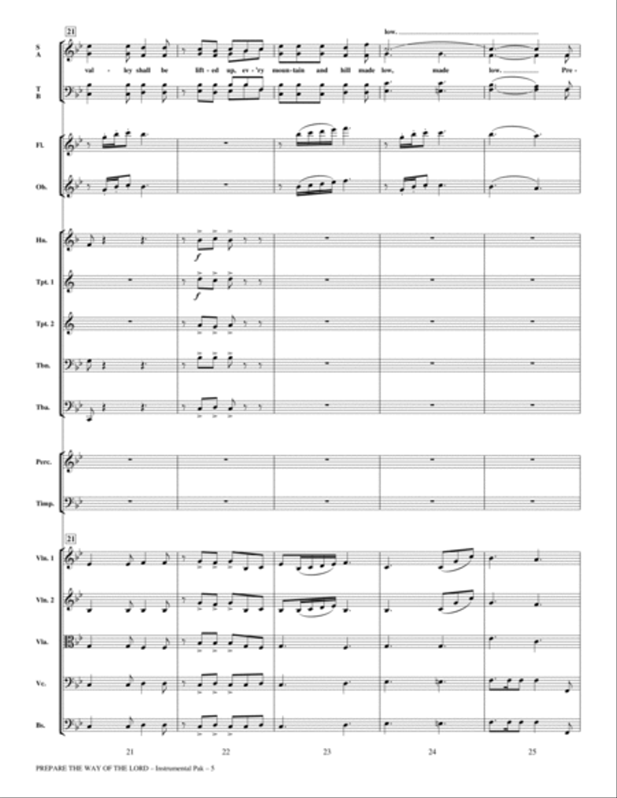 Prepare The Way Of The Lord - Full Score Choir scores gallery preview page 5