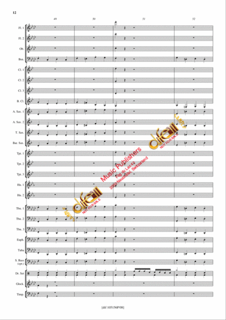 Theme from Inspector Gadget Concert Band scores gallery preview page 11