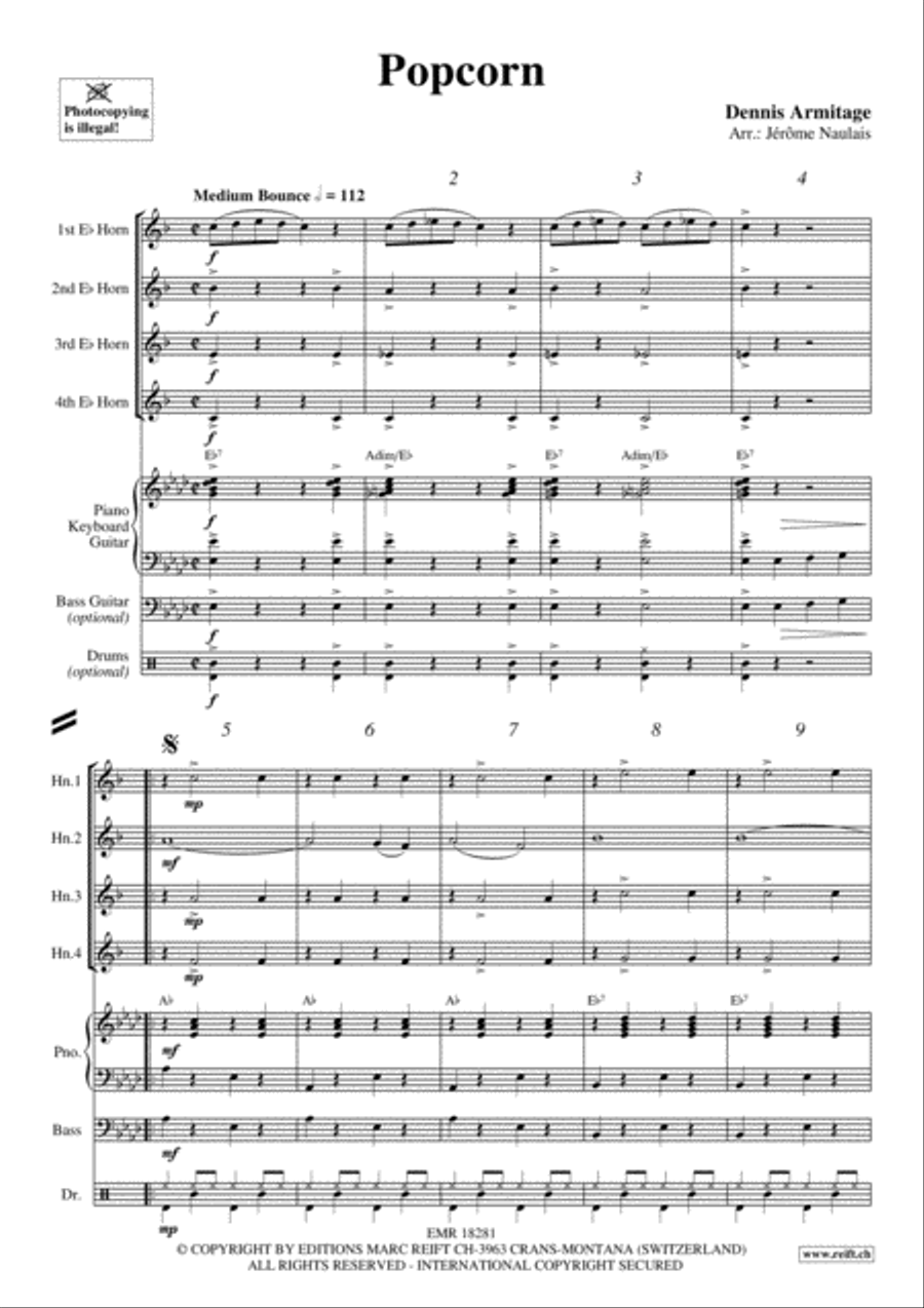 Popcorn Horn scores gallery preview page 3