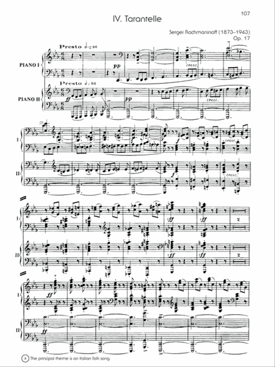 The Piano Works of Rachmaninoff, Volume 9 Small Ensemble scores gallery preview page 10