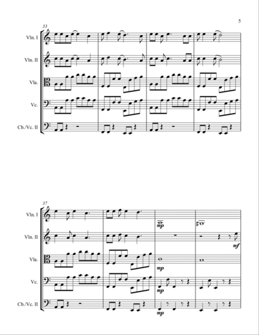 Sweet Dreams (are Made Of This) Cello scores gallery preview page 5