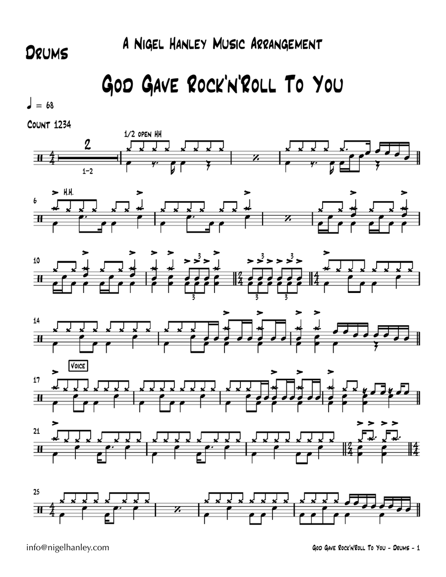 God Gave Rock And Roll To You Jazz Ensemble scores gallery preview page 2