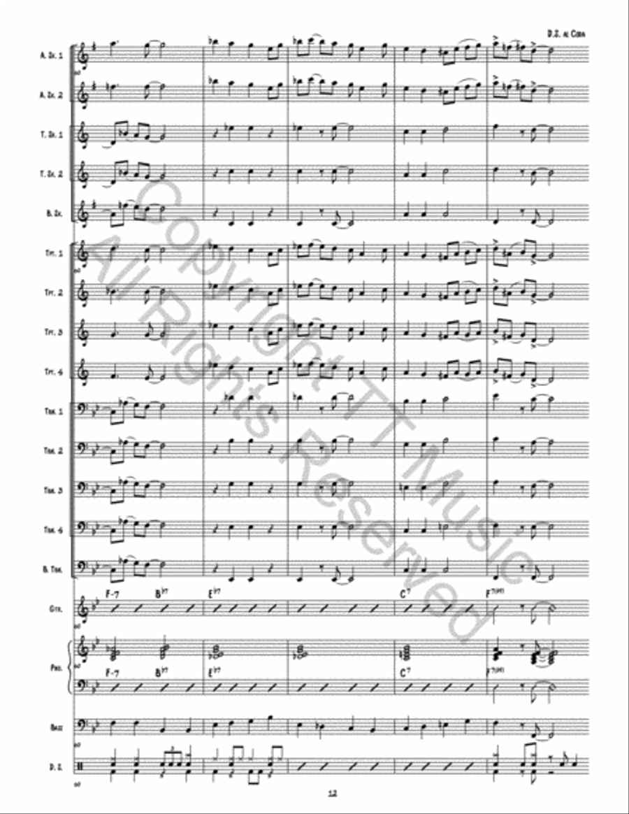 Airport Blues Airport Blues Jazz Ensemble scores gallery preview page 13