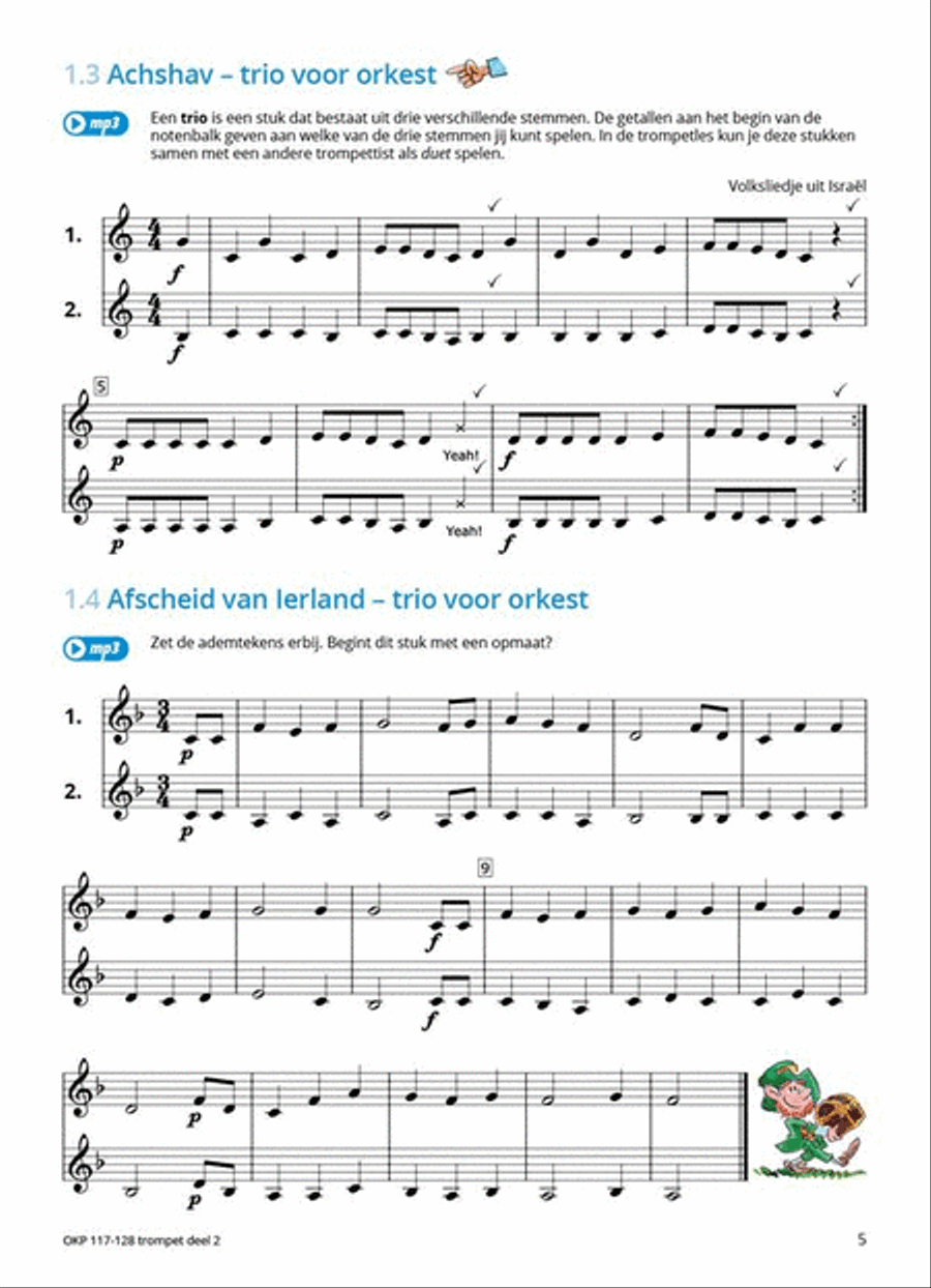 Samen Leren Samenspelen Vlaams Deel 2 Trumpet Solo scores gallery preview page 3