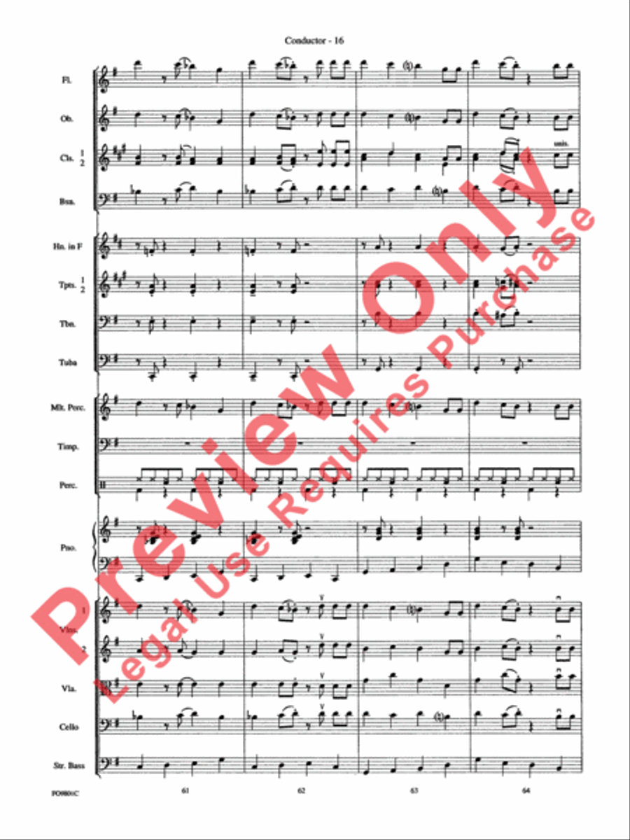 (We're Gonna) Rock Around the Clock Full Orchestra scores gallery preview page 18