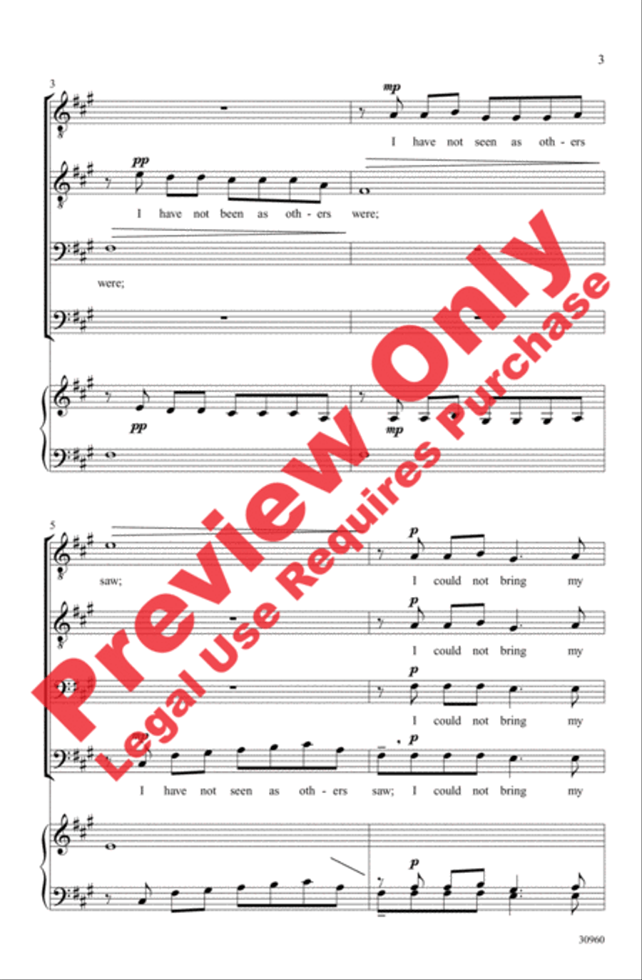 Demon in My View Men's Choir scores gallery preview page 3