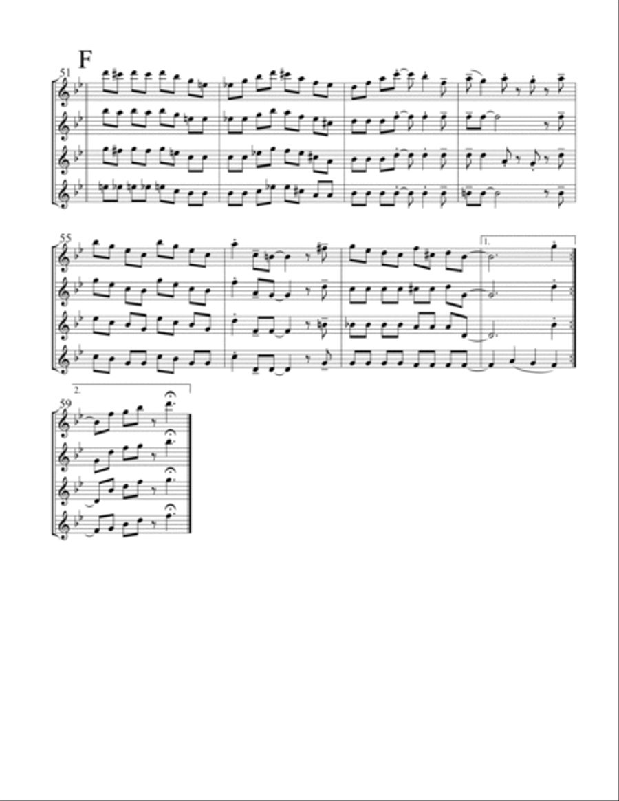 Four Brothers String Quartet scores gallery preview page 5