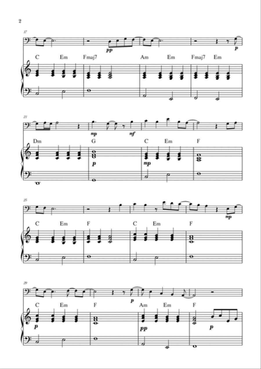 What Was I Made For? Piano scores gallery preview page 2