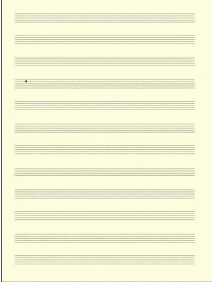 Carta da Musica Avoriata 8 Pentagrammi Collection / Songbook scores gallery preview page 1