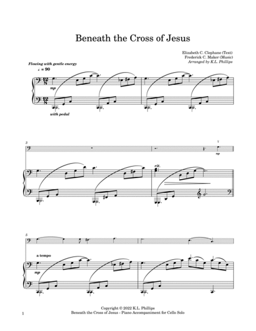 Beneath the Cross of Jesus - Cello Solo with Piano Accompaniment image number null