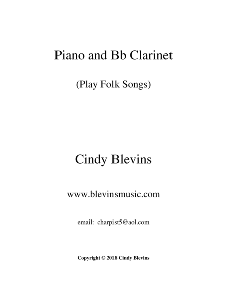 Piano and Clarinet (Play Folk Songs) image number null