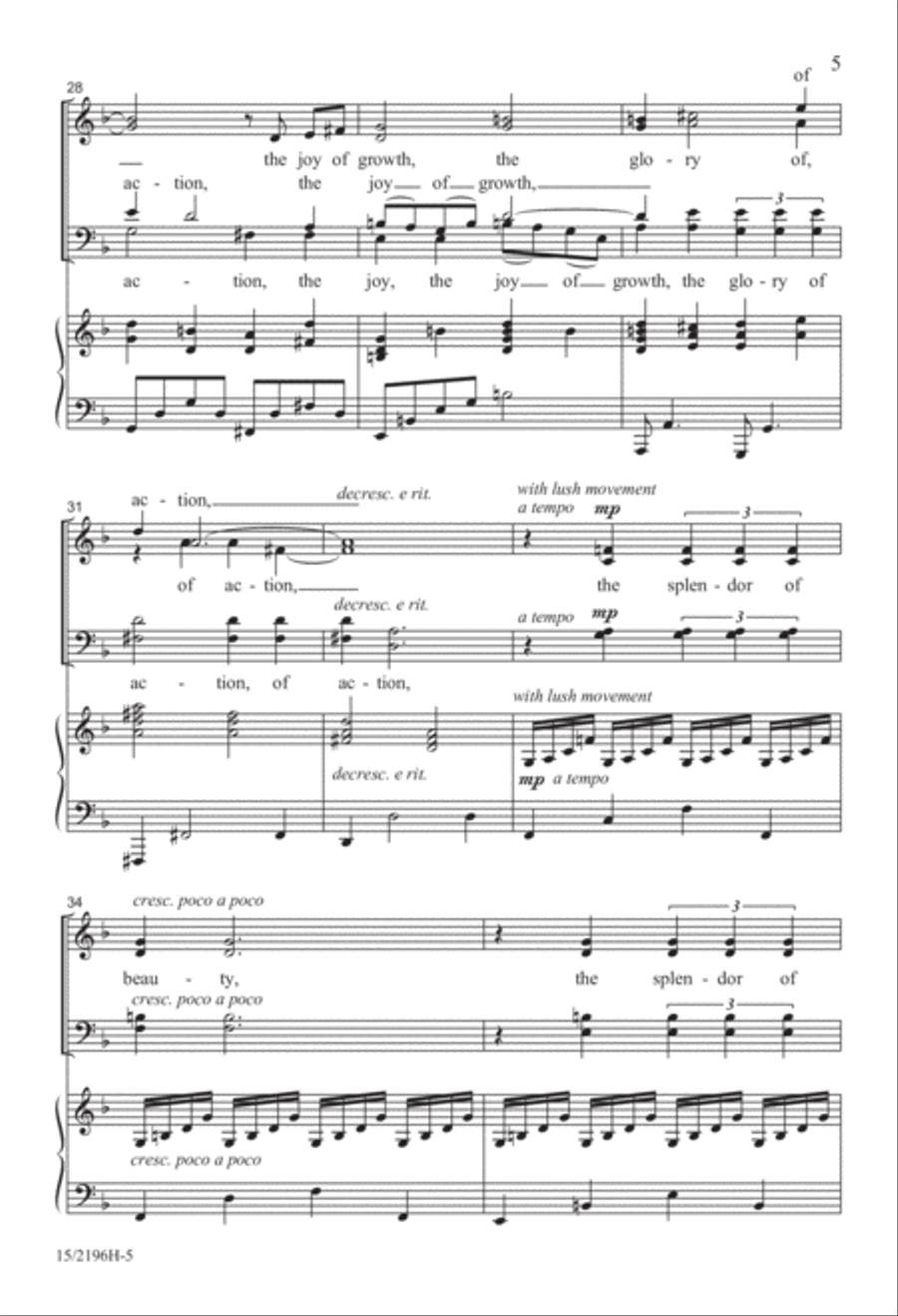 Look to This Day, for It Is Life! 4-Part scores gallery preview page 5