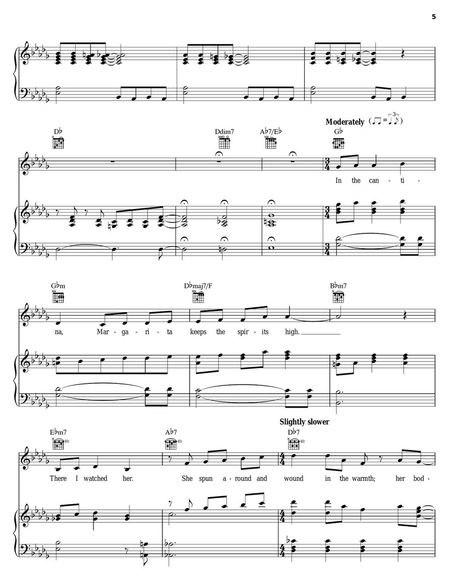 Heroes And Villains Piano, Vocal, Guitar scores gallery preview page 5