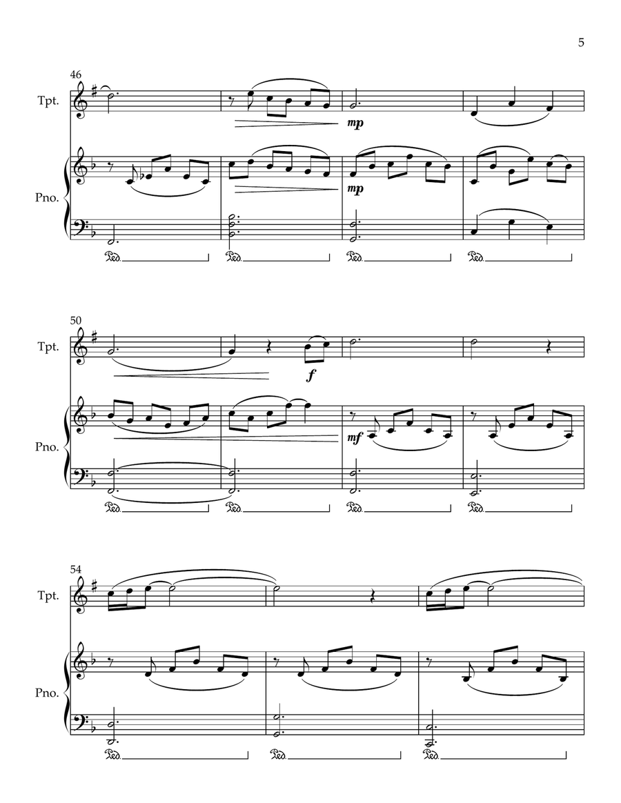 Cavatina Cavatina B-Flat Trumpet scores gallery preview page 5