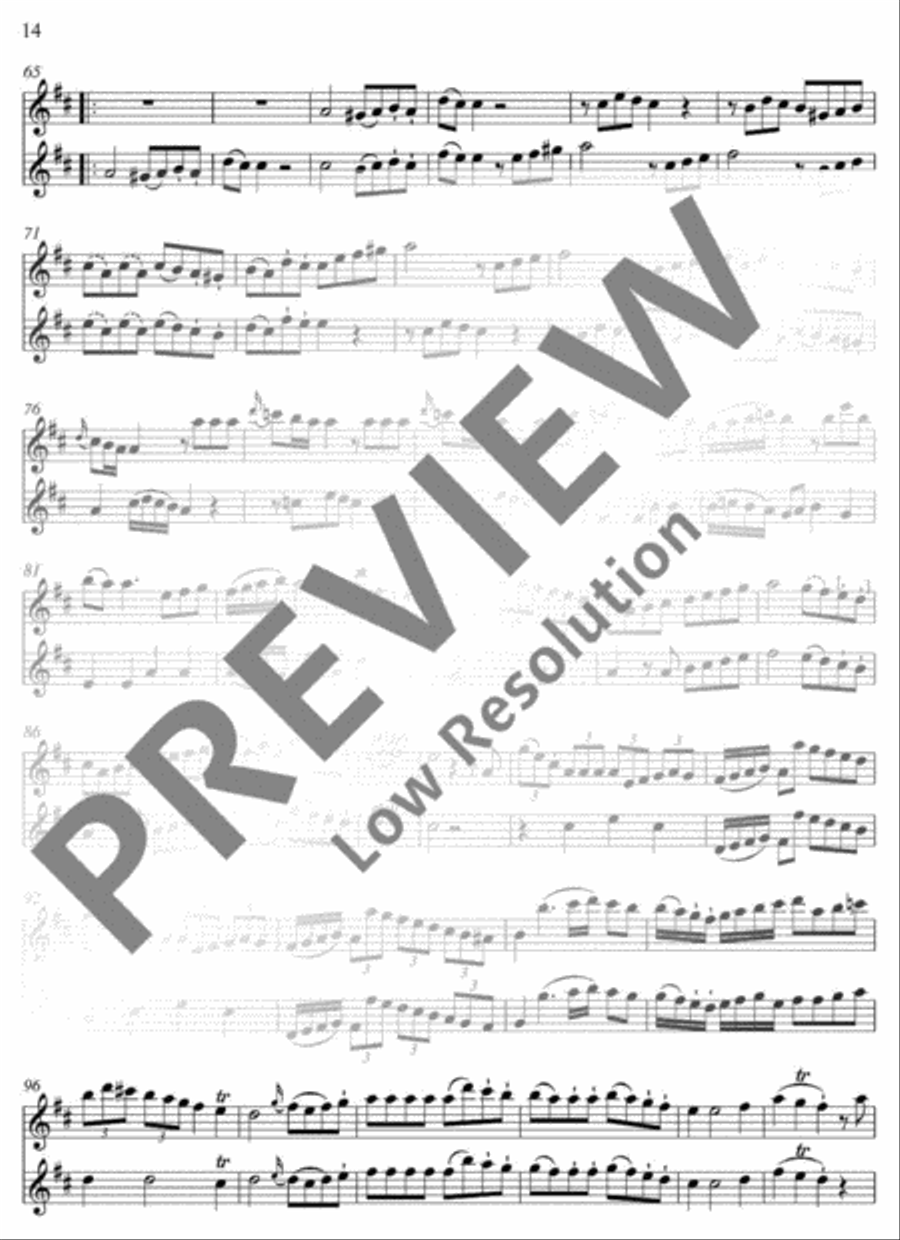 Six Duos Six Duos Flute Duet scores gallery preview page 15