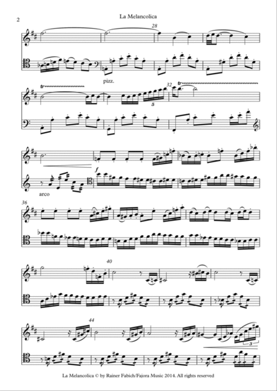La Melancolica - No. 3 from Quattro Donne / Four Ladies Soprano Saxophone scores gallery preview page 2