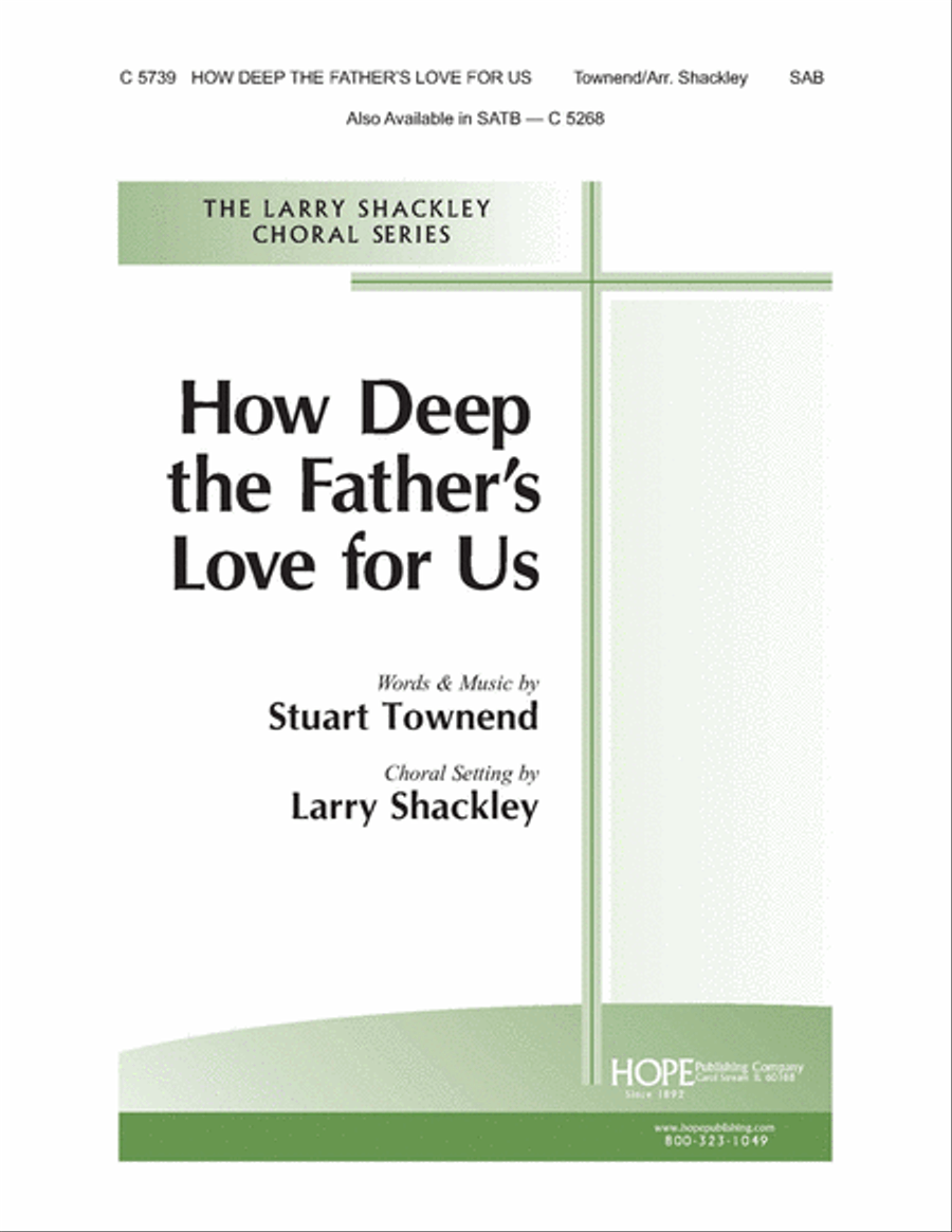 How Deep the Father's Love for Us 3-Part scores gallery preview page 1
