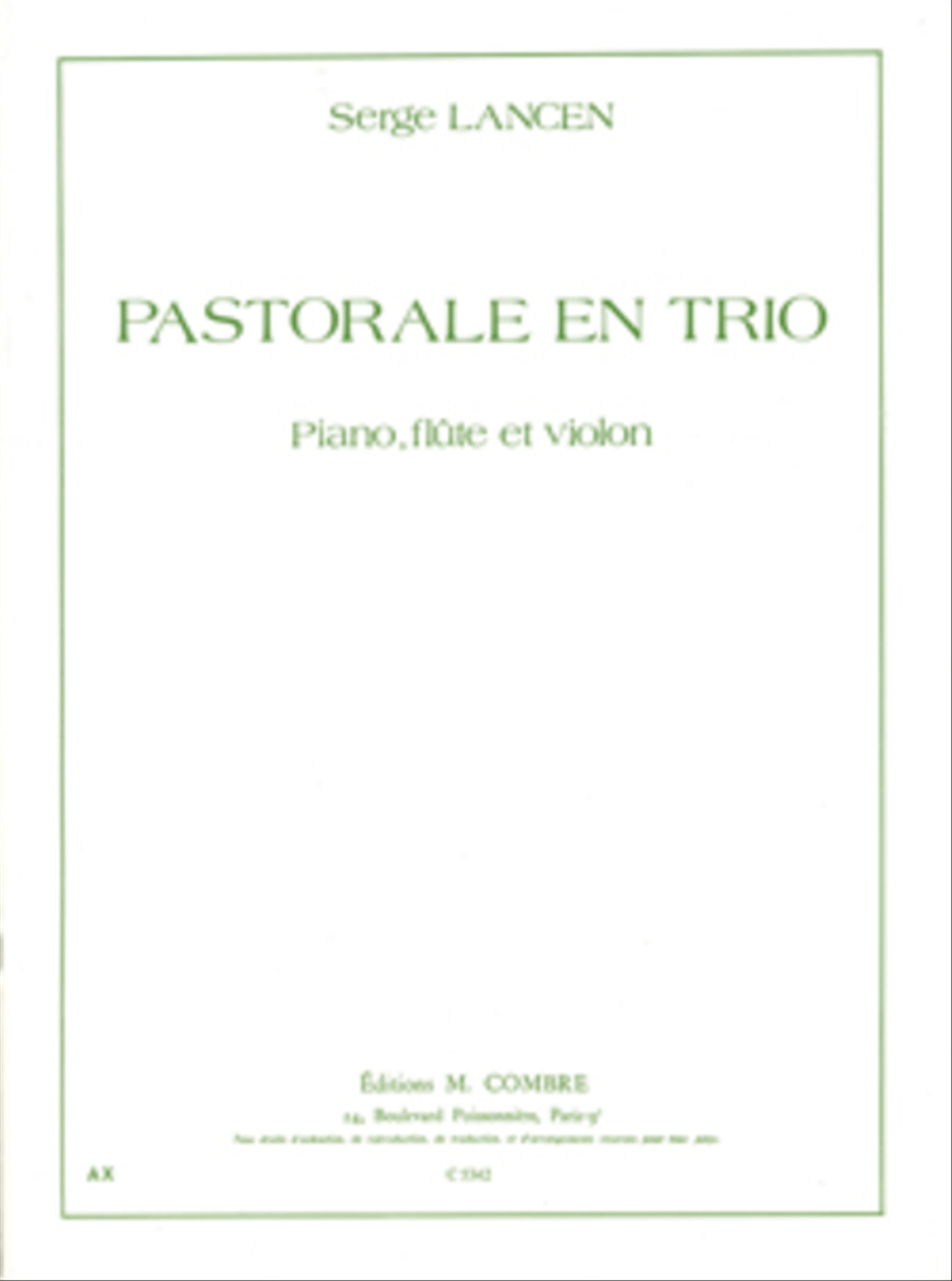 Pastorale en trio Pastorale en trio Flute scores gallery preview page 1